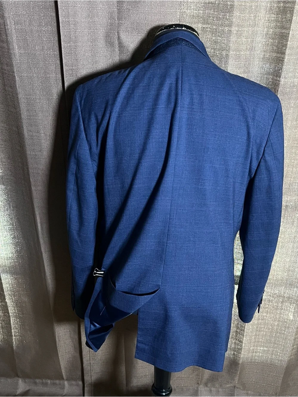 Banana Republic SportCoat Casual Business Suit Jacket SlimFit Texture Navy 44R